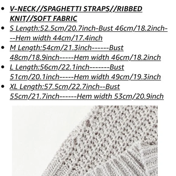 V Neck Tank Top Sweater‎ NWOT - Picture 8 of 9